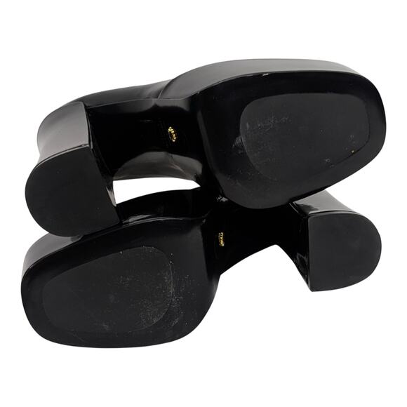 Stuart Weitzman Skyhi 145 Black Patent Platform Pump Size 9 NWOB - Picture 6 of 8